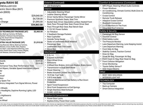 Used 2018 Toyota RAV4 SE w/ Advanced Technology Package image 23