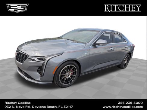 Certified 2022 Cadillac CT4 Luxury w/ Sun And Sound Package RWD image 1