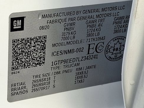 Used 2020 GMC Sierra 1500 AT4 w/ AT4 Preferred Package image 29