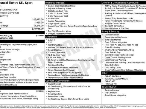New 2026 Hyundai Elantra SEL Sport Premium w/ Cargo Package FWD image 4