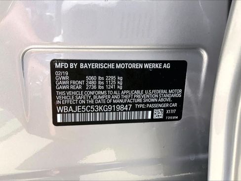 Used 2019 BMW 540i w/ M Sport Package RWD image 35