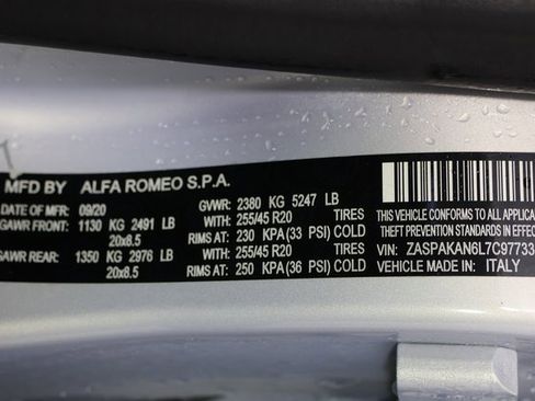 Used 2020 Alfa Romeo Stelvio Sprint w/ Nero Edizione image 30