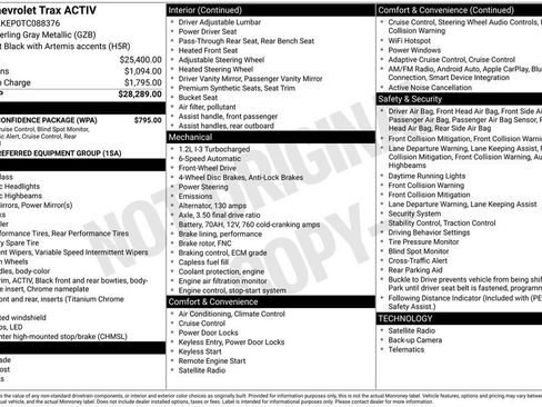 New 2026 Chevrolet Trax ACTIV w/ Driver Confidence Package FWD image 29