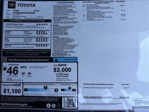 New 2026 Toyota Camry SE image 25