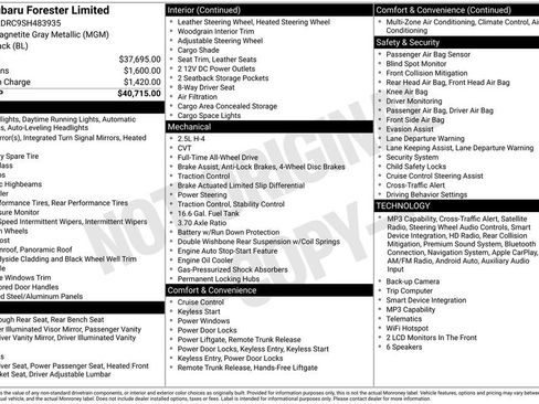 Used 2025 Subaru Forester Limited image 16