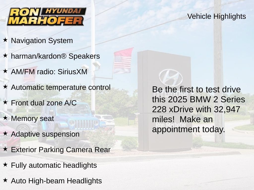 Used 2025 BMW 228i xDrive AWD/4WD image 2