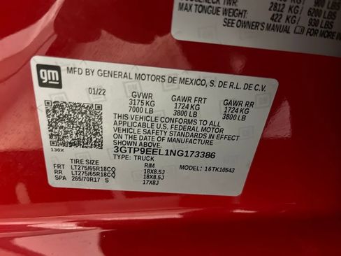 Used 2022 GMC Sierra 1500 AT4 w/ AT4 Preferred Package image 80