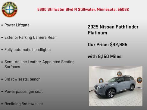 Used 2025 Nissan Pathfinder Platinum w/ Cargo Package AWD/4WD image 15