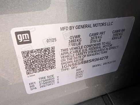 Used 2025 Chevrolet Tahoe Premier w/ Sun And Tow Package AWD/4WD image 23