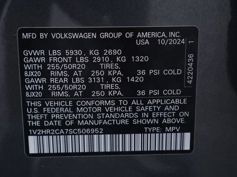 Certified 2025 Volkswagen Atlas SE AWD/4WD image 28