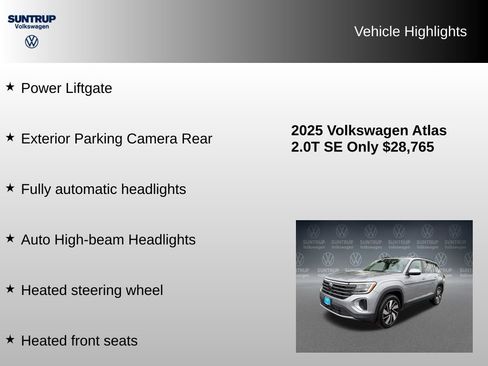 Used 2025 Volkswagen Atlas SE FWD image 15