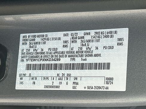 Certified 2022 Ford F150 XLT w/ Equipment Group 301A Mid RWD image 32