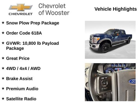 Used 2011 Ford F350 Lariat w/ Snow Plow Prep Pkg AWD/4WD image 2
