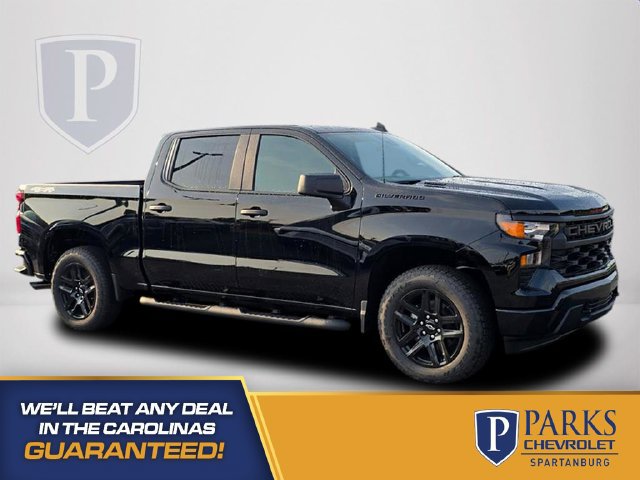 New 2026 Chevrolet Silverado 1500 Custom w/ Turbomax Blackout Package AWD/4WD image 1