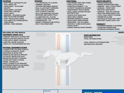 Used 2021 Ford Mustang GT Premium w/ Equipment Group 401A image 2