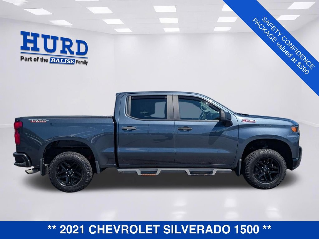 Used 2021 Chevrolet Silverado 1500 Custom Trail Boss w/ Safety Confidence Package AWD/4WD image 3