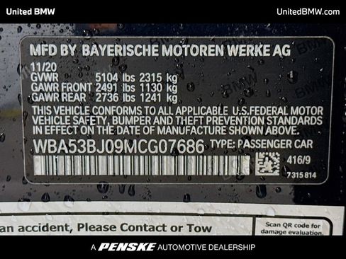 Used 2021 BMW 540i w/ M Sport Package image 15