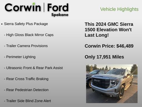 Used 2024 GMC Sierra 1500 Elevation w/ Elevation Premium Package AWD/4WD image 12
