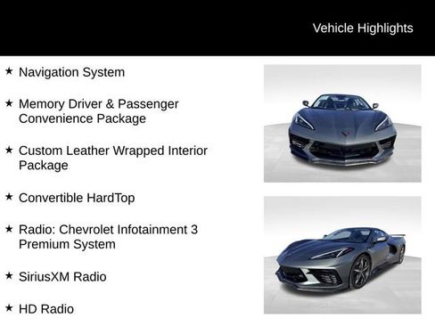 Certified 2023 Chevrolet Corvette Stingray Premium Conv w/ Z51 Performance Package image 17