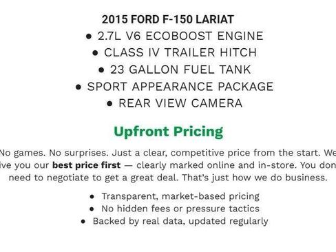 Used 2015 Ford F150 XL w/ Equipment Group 101A Mid AWD/4WD image 1