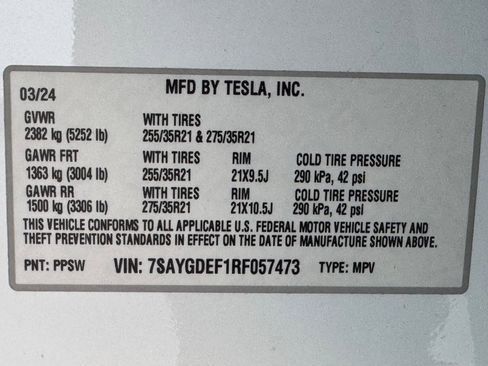 Used 2024 Tesla Model Y Performance image 16