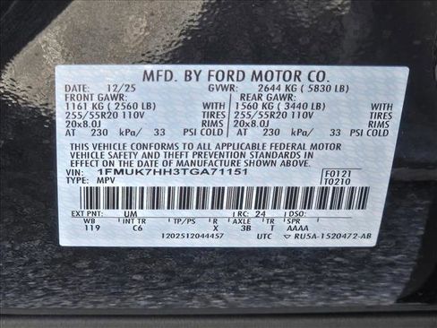 New 2026 Ford Explorer Platinum RWD image 18