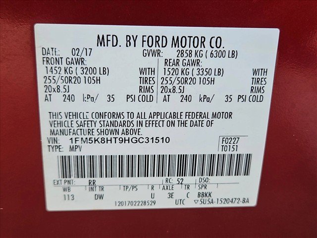 Used 2017 Ford Explorer Platinum AWD/4WD image 28