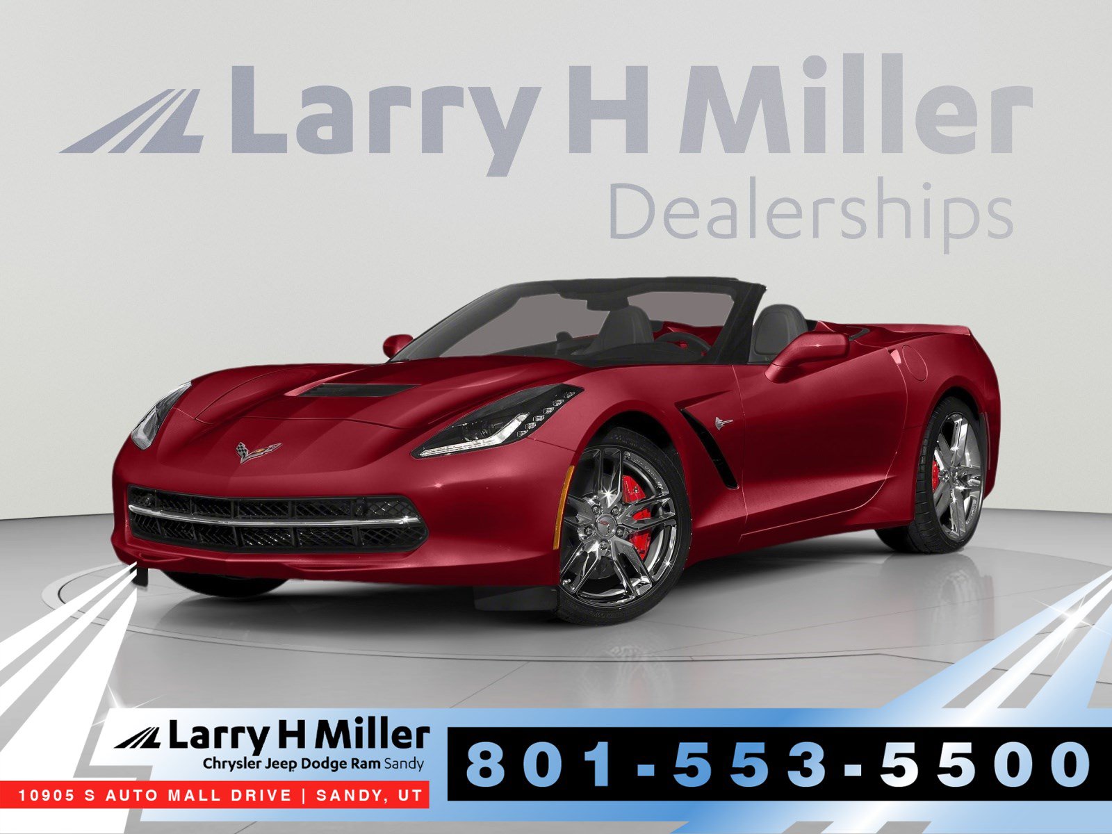 Used 2015 Chevrolet Corvette Stingray Convertible w/ 3LT Preferred Equipment Group RWD image 1