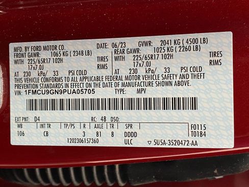 Used 2023 Ford Escape Active AWD/4WD image 33