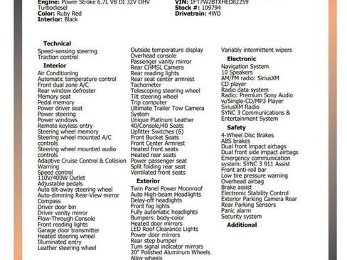 Used 2017 Ford F250 Platinum w/ Platinum Ultimate Package image 31