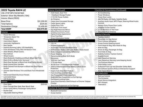 Used 2025 Toyota RAV4 LE image 30