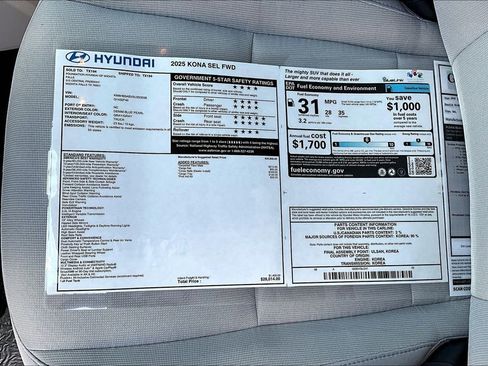 Used 2025 Hyundai Kona SEL FWD image 23