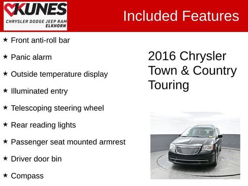 Used 2016 Chrysler Town & Country Touring FWD image 4