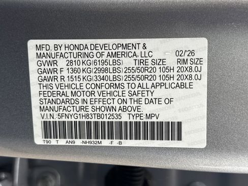 New 2026 Honda Pilot Elite image 28