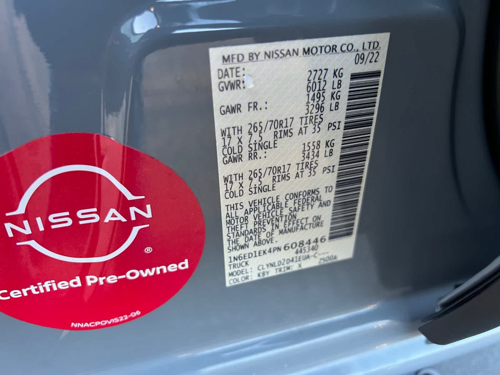 Certified 2023 Nissan Frontier PRO-4X w/ Pro Convenience Package AWD/4WD image 18