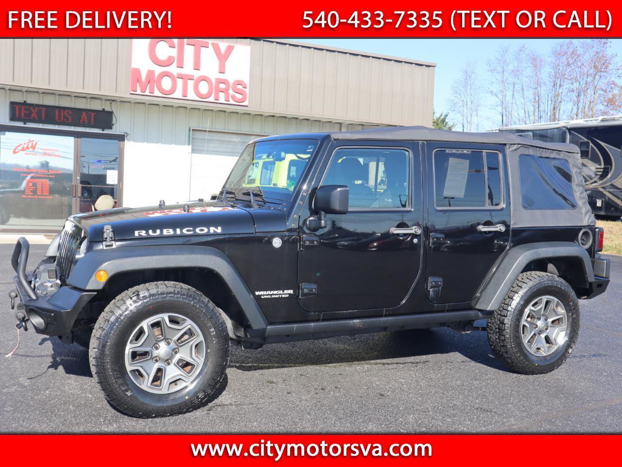 Used 2014 Jeep Wrangler Unlimited Rubicon w/ Connectivity Group AWD/4WD image 1