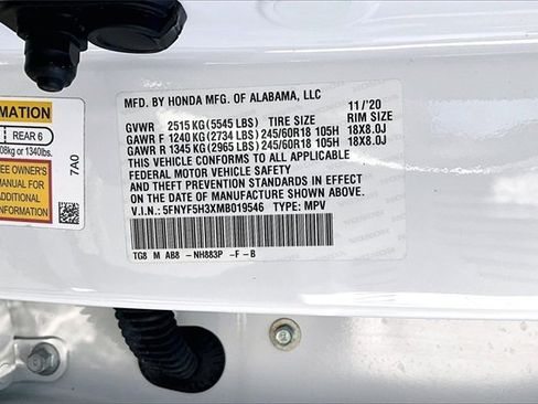 Used 2021 Honda Pilot EX image 19