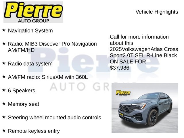 Used 2025 Volkswagen Atlas Cross Sport SEL R-Line AWD/4WD image 7