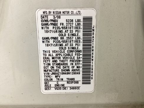 Used 2009 Nissan Murano S w/ Convenience Pkg image 22