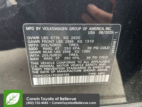 Used 2026 Volkswagen Atlas Cross Sport SE AWD/4WD image 23