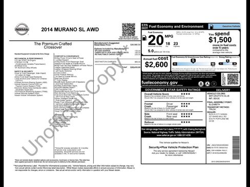 Used 2014 Nissan Murano SL AWD/4WD image 3