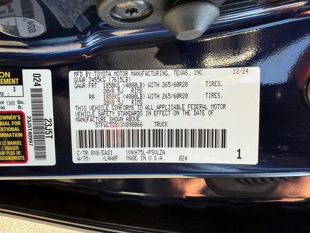 Used 2025 Toyota Tundra Limited w/ TRD Off-Road Package AWD/4WD image 36