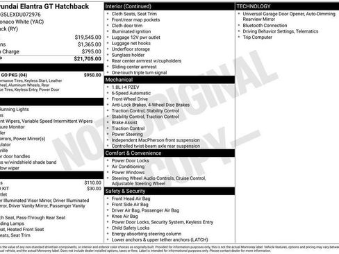 Used 2013 Hyundai Elantra GT w/ Touch & Go Pkg FWD image 7