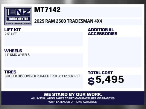 Used 2025 RAM 2500 Tradesman AWD/4WD image 2