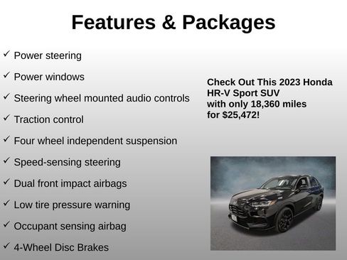 Used 2023 Honda HR-V Sport image 12