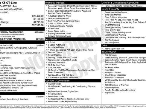 Used 2026 Kia K5 GT-Line w/ GT-Line Premium Package FWD image 4