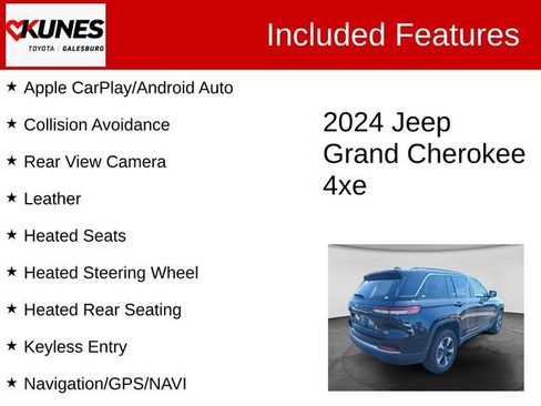 Used 2024 Jeep Grand Cherokee Limited 4xe AWD/4WD image 2