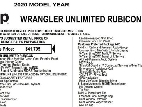 Used 2020 Jeep Wrangler Unlimited Rubicon image 18