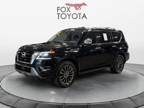 Used 2024 Nissan Armada Platinum w/ Captain's Chairs Package AWD/4WD image 1