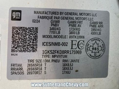 Used 2024 GMC Yukon XL SLE image 52